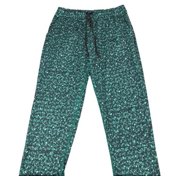 Lululemon Jet Crop Slim In Mountain Peaks Black Forage Teal Size 2 - Picture 5 of 8